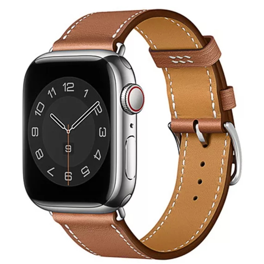 Кожаный ремешок для часов WiWU Attelage Genuine Leather Watch Bands для Apple Watch 38/40/41mm Brown #1