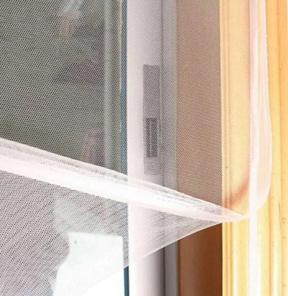 Москитная сетка на окна, с самоклеящейся лентой/ 3 шт, 150х150 см, белая сетка от насекомых  #1