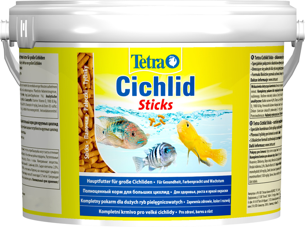 Tetra Cichlid Sticks корм для всех видов цихлид в палочках, 3.6 л #1