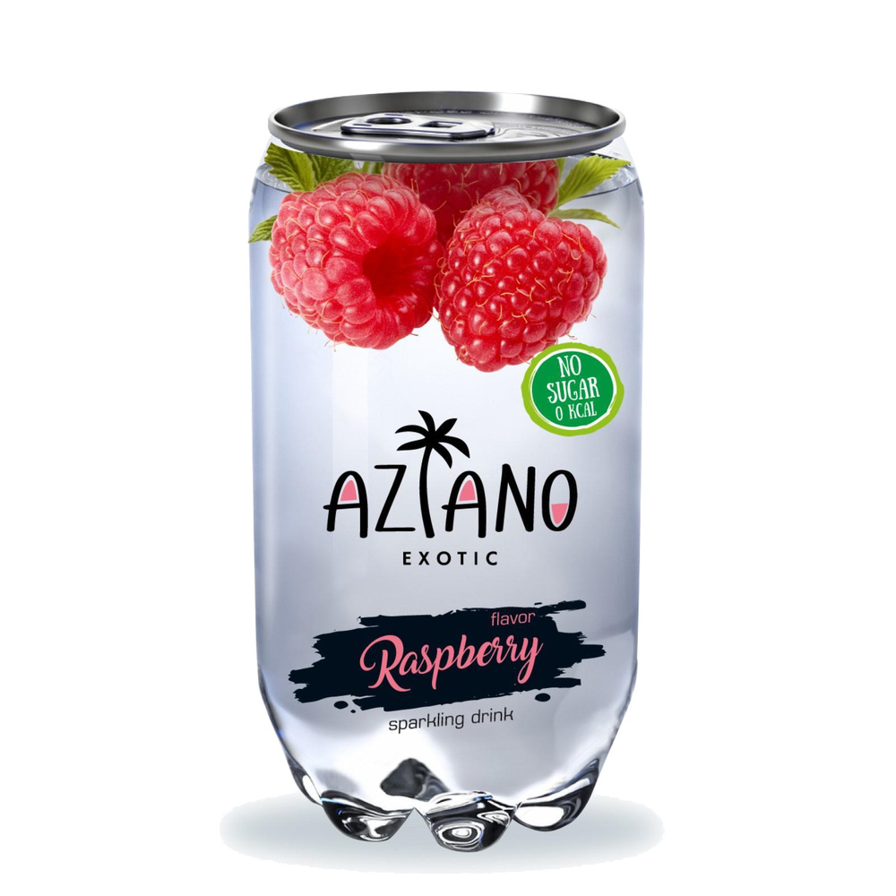 Напиток газированный Aziano Raspberry 350 мл (упаковка 12 шт) #1