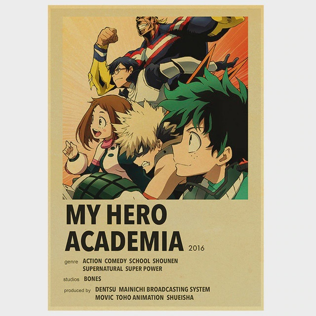 Плакат "My Hero Academy", 42 см х 29 см #1