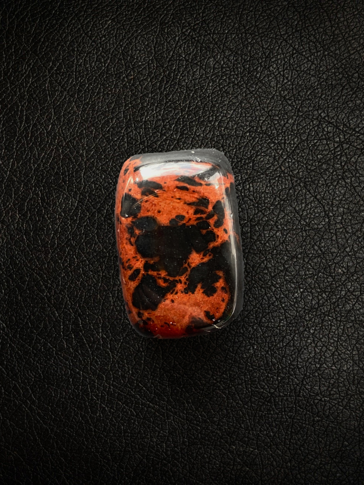 Коричневый обсидиан, натуральный камень 1 шт, галтовка, размер 2-3 см  #1