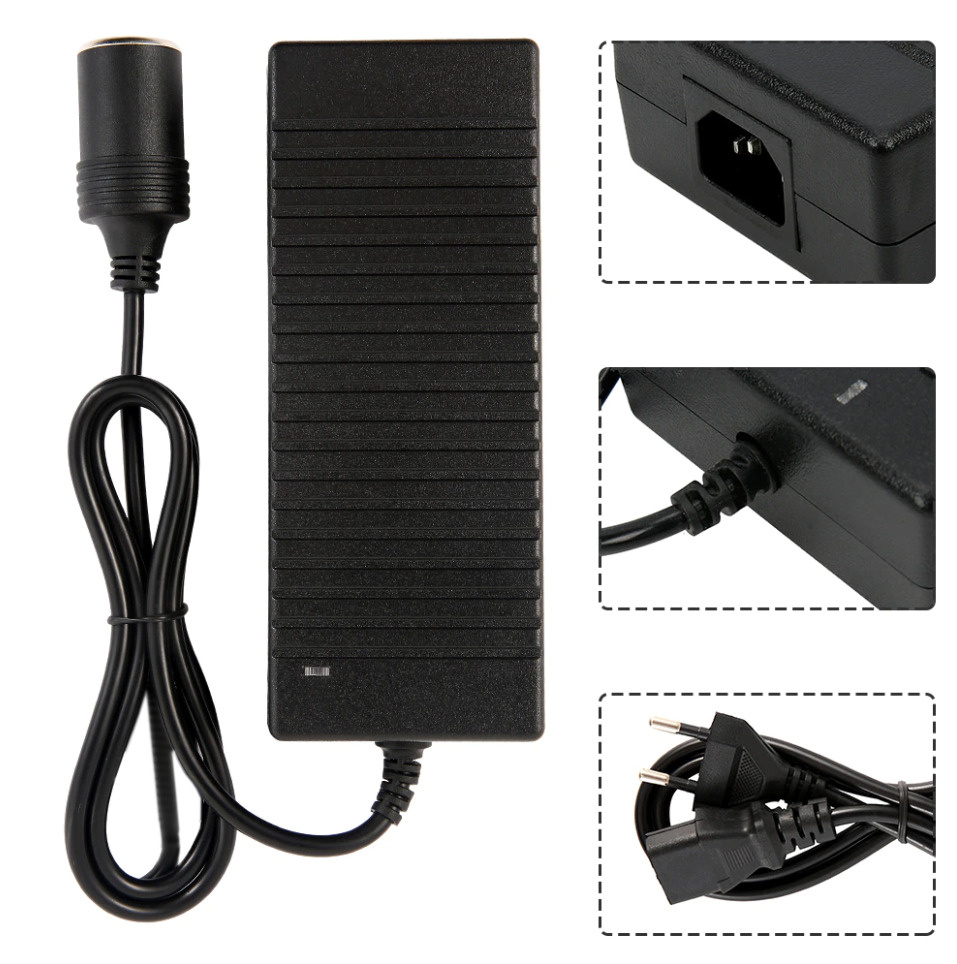 Адаптер питания сетевой с гнездом прикуривателя 220V в 12V 10A ...