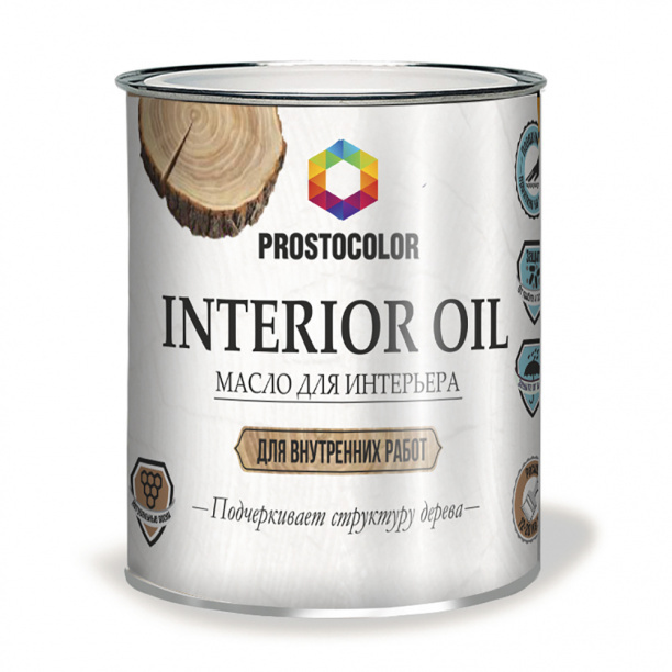 Масло для интерьера Interior PROSTOCOLOR Oil 0,75 л орех #1