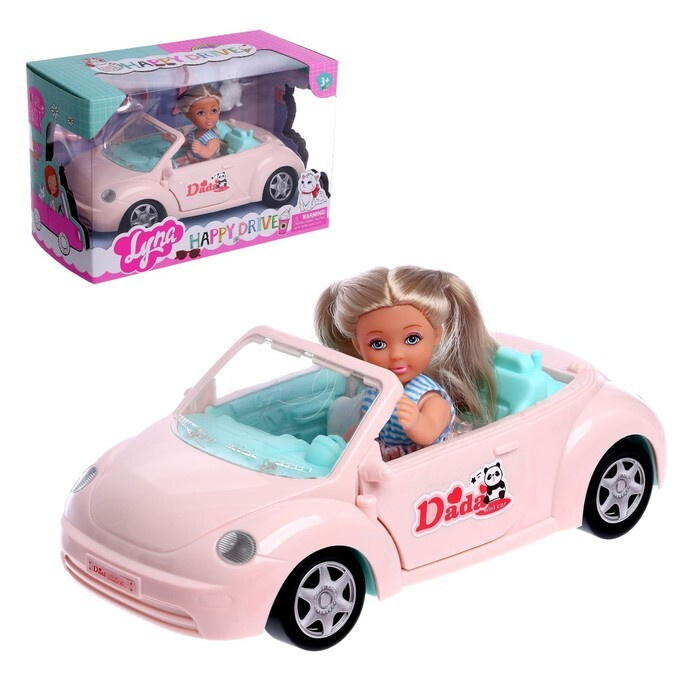 Кукла малышка Lyna в путешествии с машиной, питомцем и аксессуарами, разноцветный выбор  #1