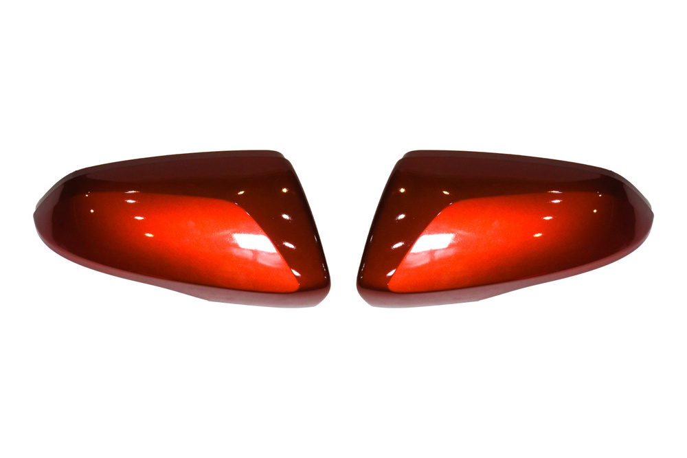 Накладки на зеркала Лада Веста комплект 2180 / MIRR / Lada Vesta /цвет Сердолик (красный), облицовка #1