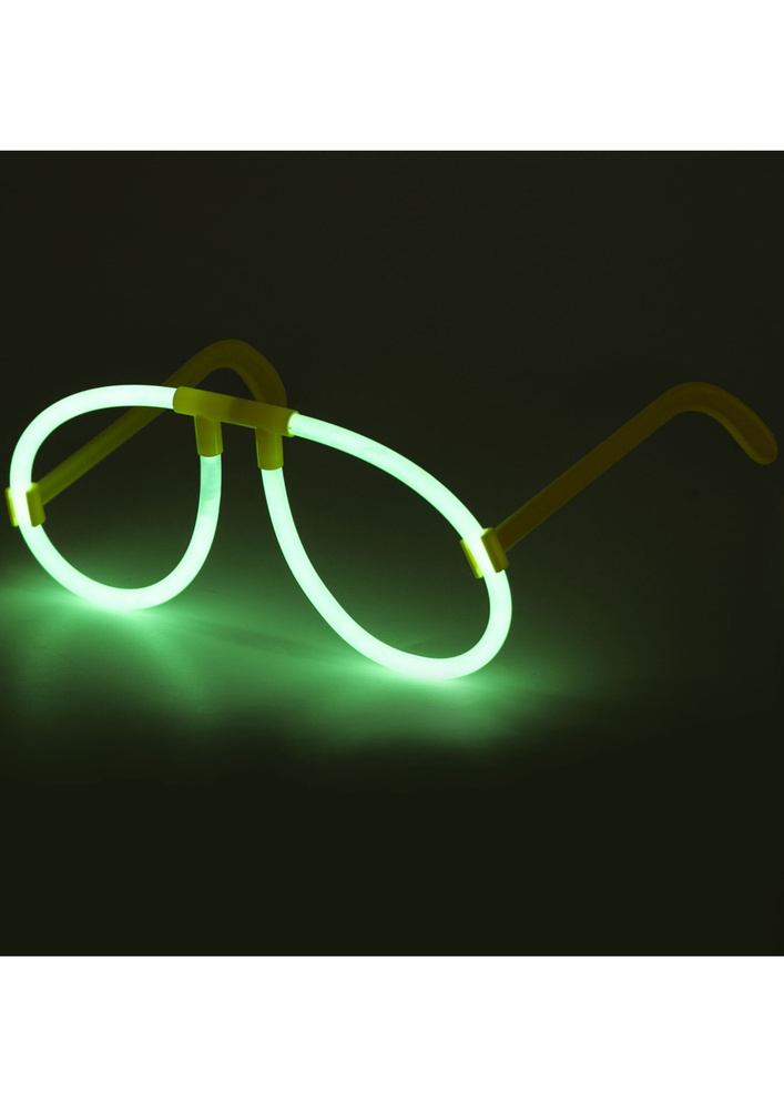 Светящиеся (неоновые) очки класса PREMIUM, зелёные #1