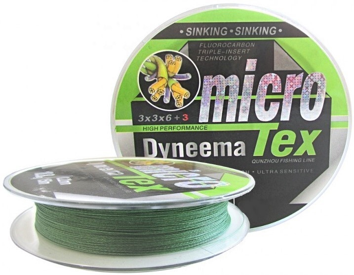 Плетенка, Плетёный шнур (0,12 мм) для рыбалки Microtex Dyneema 100 метров  #1