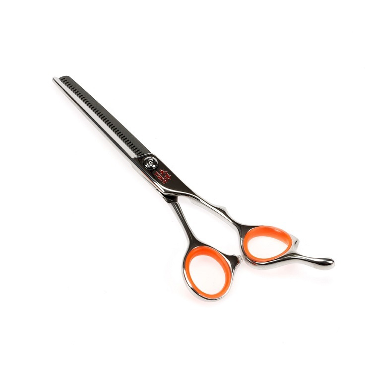 Филировочные парикмахерские ножницы TQ1640S TAYO ORANGE (40 зубцов) эргономичные 6"  #1