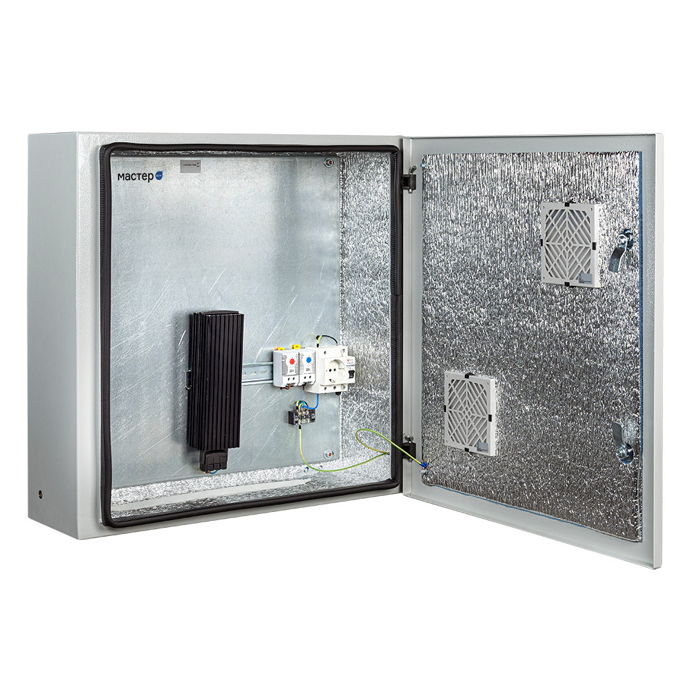 Климатический навесной шкаф МАСТЕР-4УТПВ-П с вентиляторными решетками (пассивная вентиляция) и защитным #1