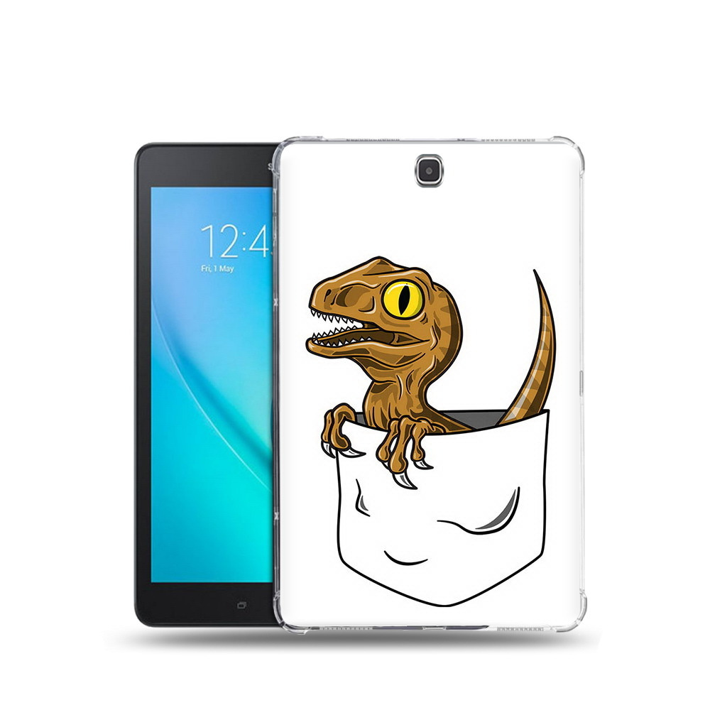 Чехол задняя-панель-накладка-бампер MyPads динозавр в кармане для Samsung Galaxy Tab A 9.7 SM-T555/T550 #1