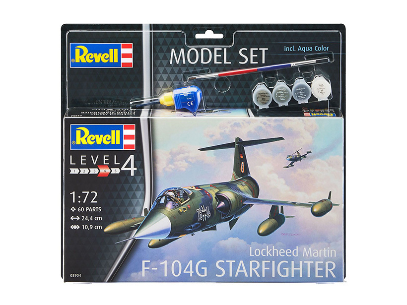 63904 Revell Подарочный набор. Истребитель Lockheed Martin F-104G Starfighter (1:72)  #1