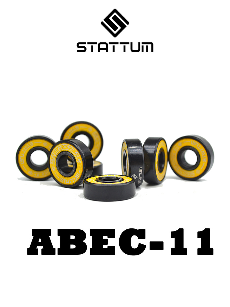 Подшипники Stattum ABEC-11 (8 шт в футляре) желтый #1