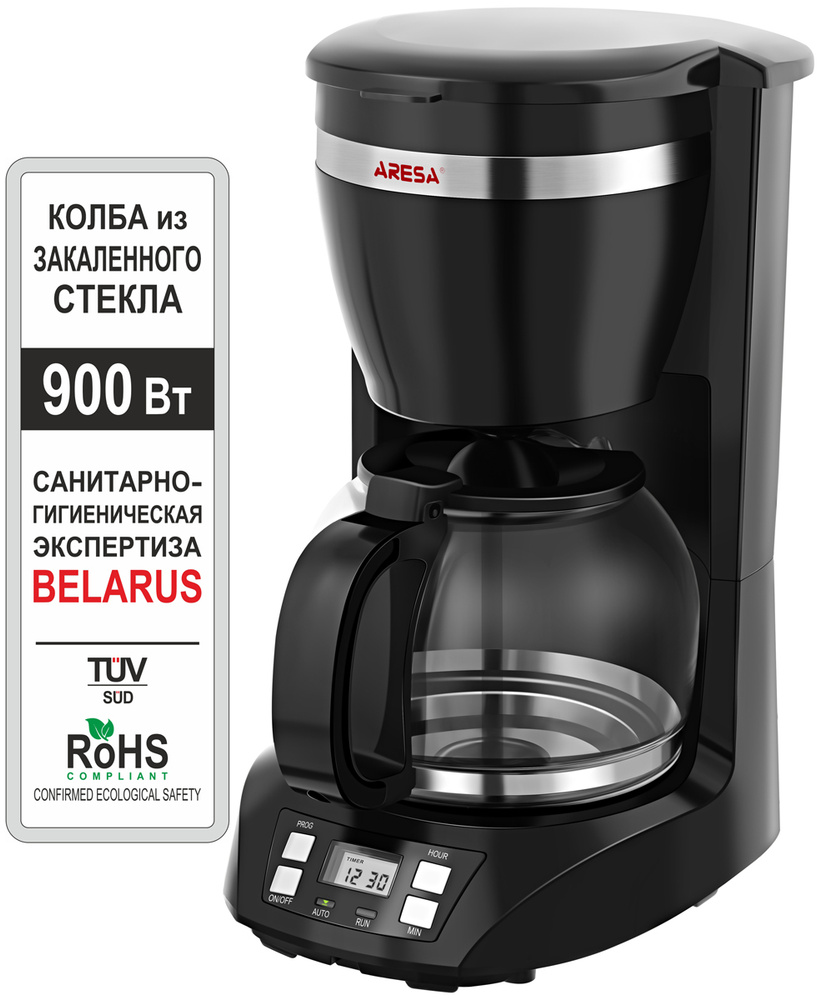 Кофеварка капельная ARESA AR-1606, черная #1