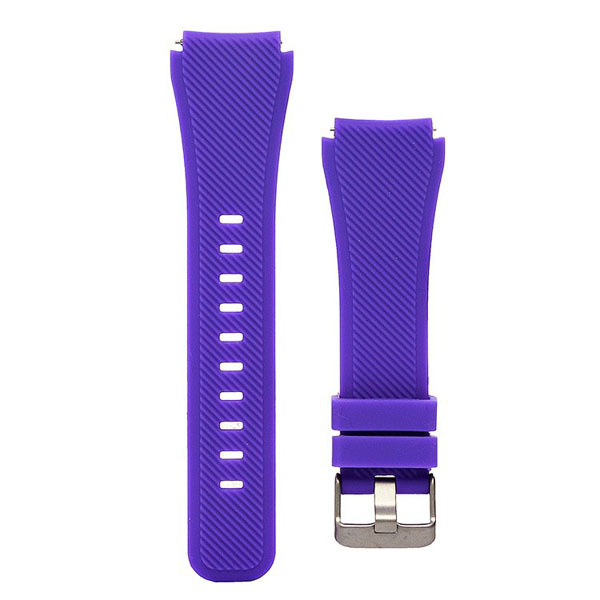 Ремешки универсальные силиконовые 22 мм рифленые <фиолетовый>  #1