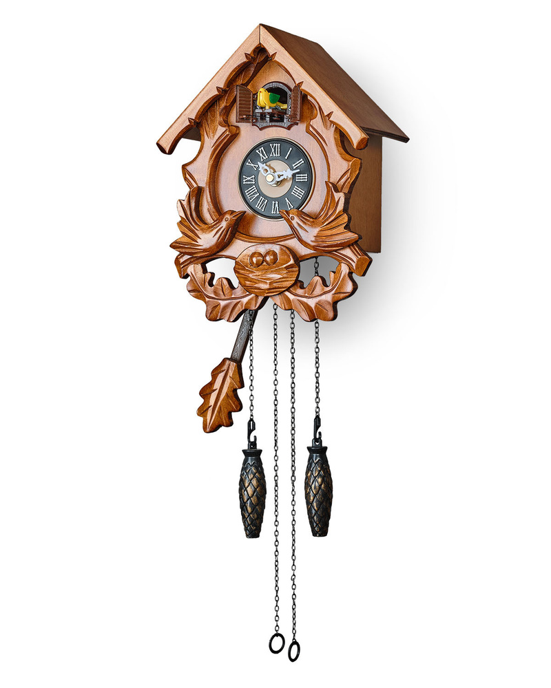 Настенные деревянные часы с кукушкой Timegear 6056С #1