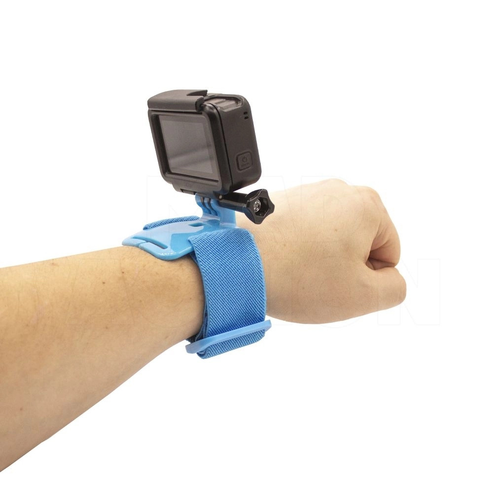 Крепление на руку Wrist strap для экшн-камер GoPro, DJI Osmo Action (синий цвет)  #1