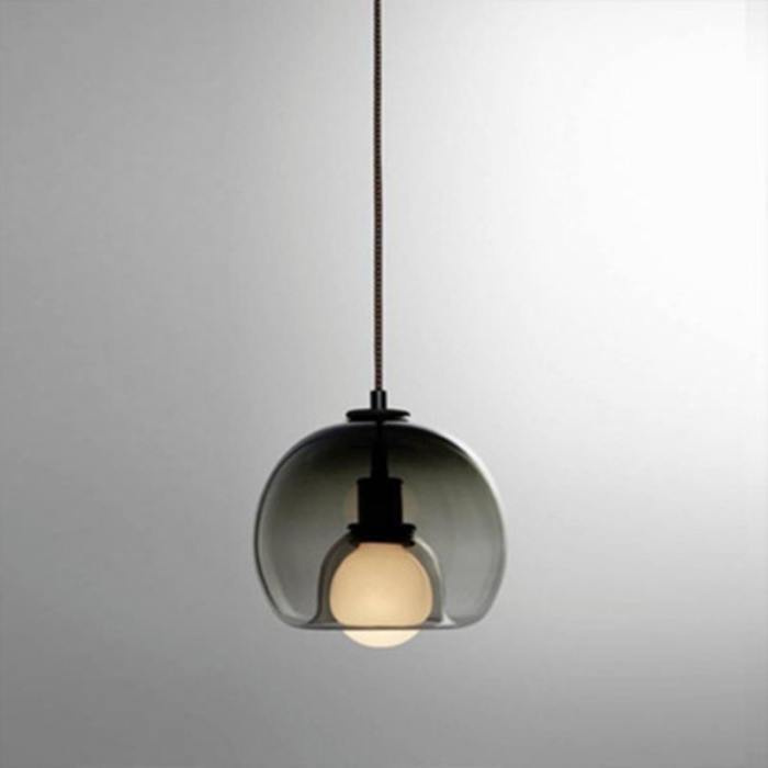 Подвесной светильник (лампа) CHARZI, дымчато-серый (25х25) #1