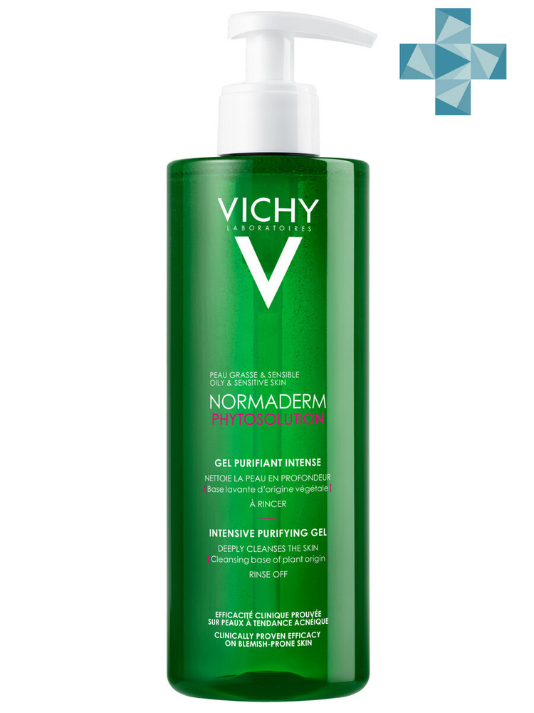 Vichy Normaderm Phytosolution Очищающий гель для умывания лица для комбинированной, жирной и проблемной #1