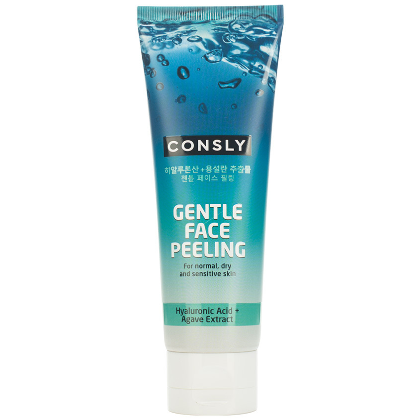 Consly, Гель отшелушивающий для деликатного очищения Gentle Face Peeling With Hyaluronic Acid And Agave, #1