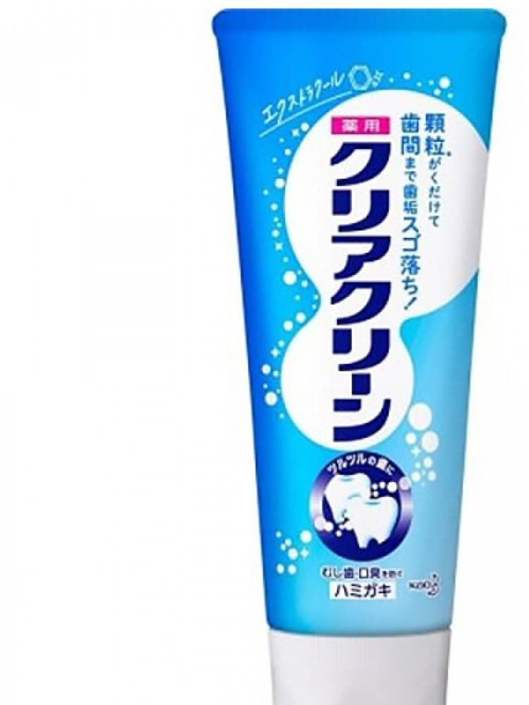 KAO Clear Clean Extra Cool Лечебно-профилактическая зубная паста с микрогранулами, комплексного действия, #1