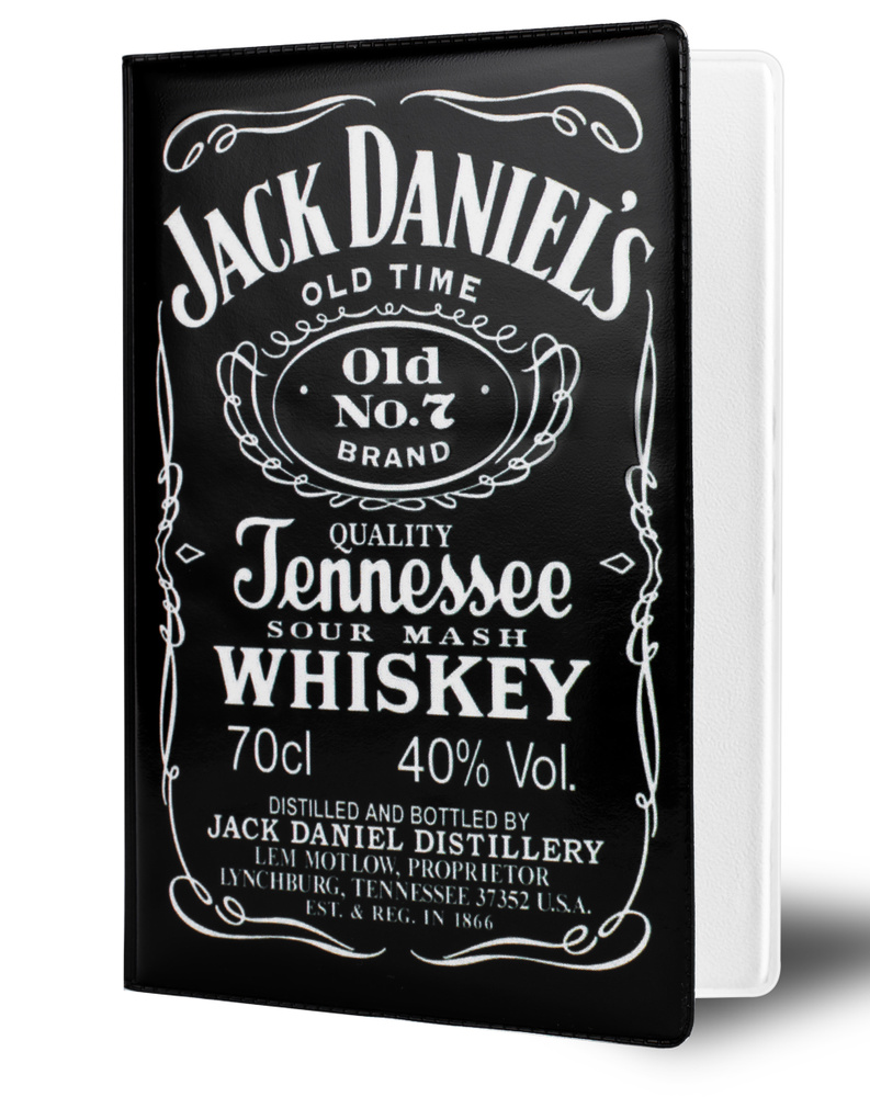 Обложка чехол на паспорт "Jack Daniels" #1