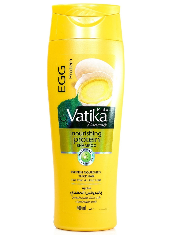 Dabur Vatika Шампунь для тонких и ослабленных волос Яичный протеин / EGG PROTEIN Nourishing Protein Shampoo #1