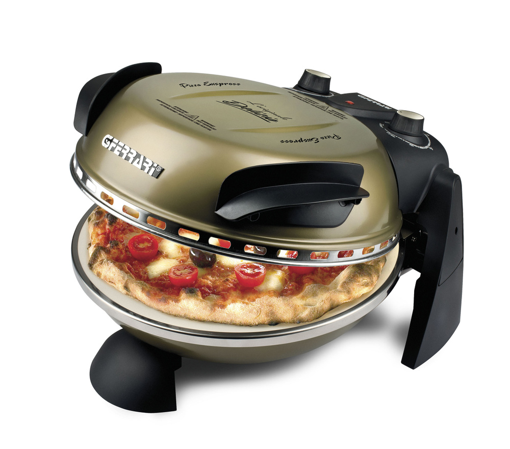 Пицца-мейкер - мини печь для выпечки пиццы G3 Ferrari Delizia G10006, цвет антикварное золото  #1