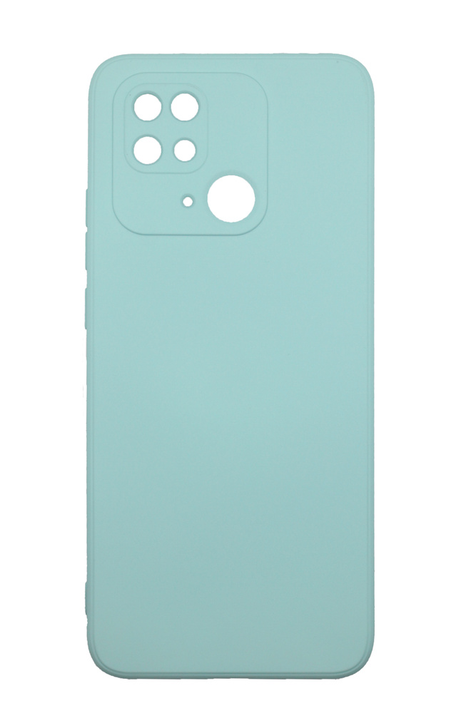 Чехол - накладка матовый бирюзовый с защитой камеры для Xiaomi Redmi 10C / Ксяоми Редми 10С / Сяоми Редми #1