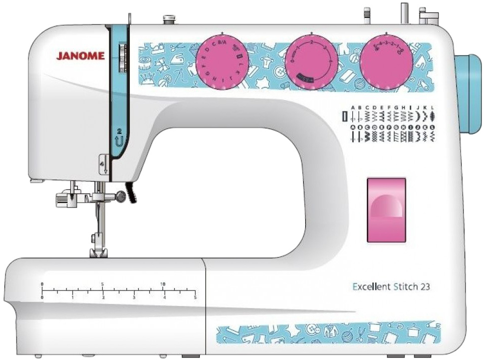 Швейная машина Janome Excellent Stitch 23 белый #1