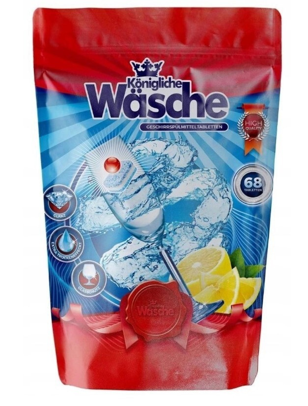 Таблетки Konigliche Wasche 5в1 для посудомоечной машины, 68 шт #1