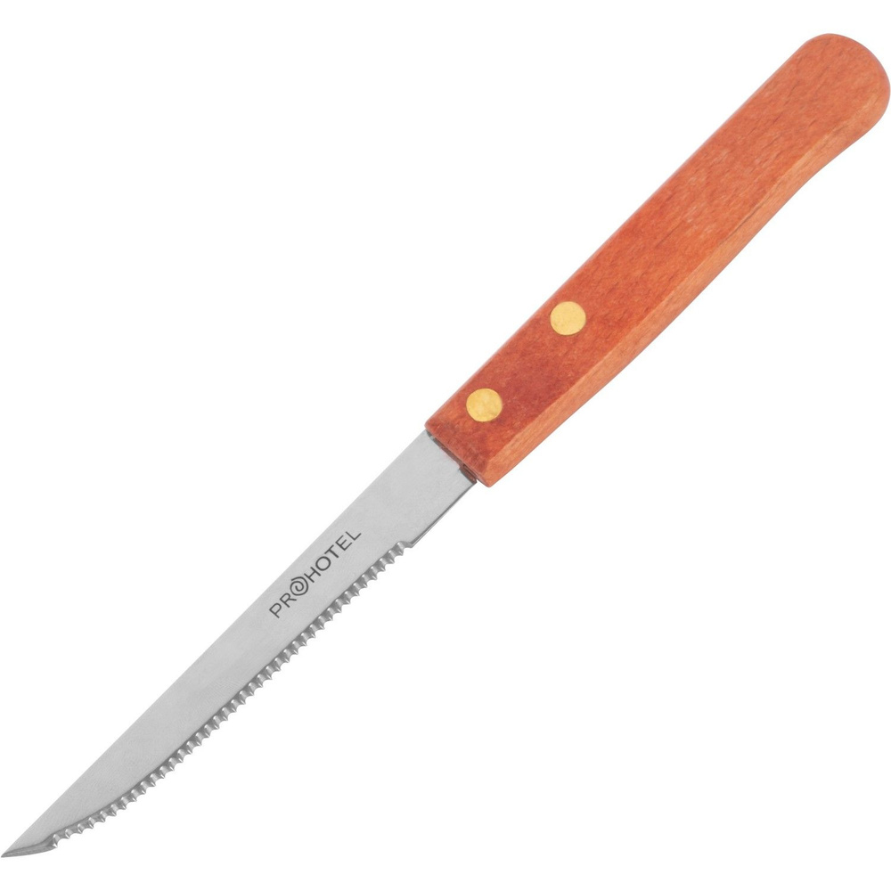 Нож для стейка Prohotel 20/10см, нерж.сталь, дерево, 4 шт. #1