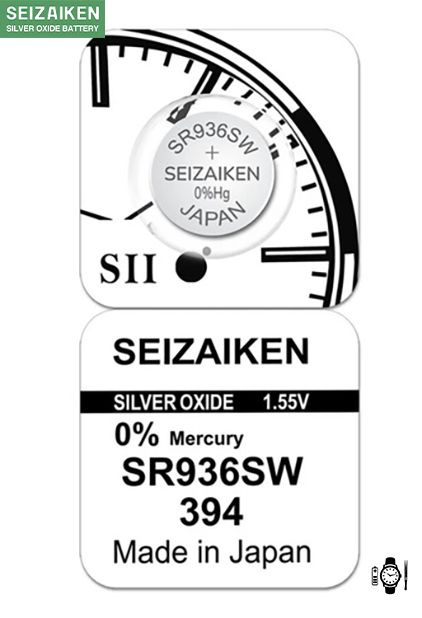 seizaiken Батарейка 394 (SR45), Ag2O (оксид-серебряный) тип, 1,55 В, 1 шт  #1