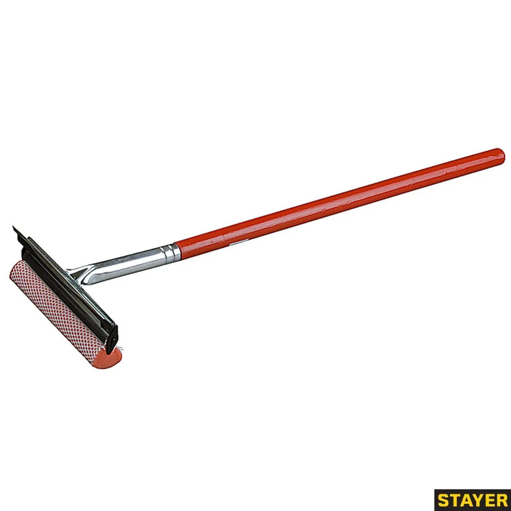 Стеклоочиститель-скребок с деревянной ручкой STAYER 200 мм, 0876  #1