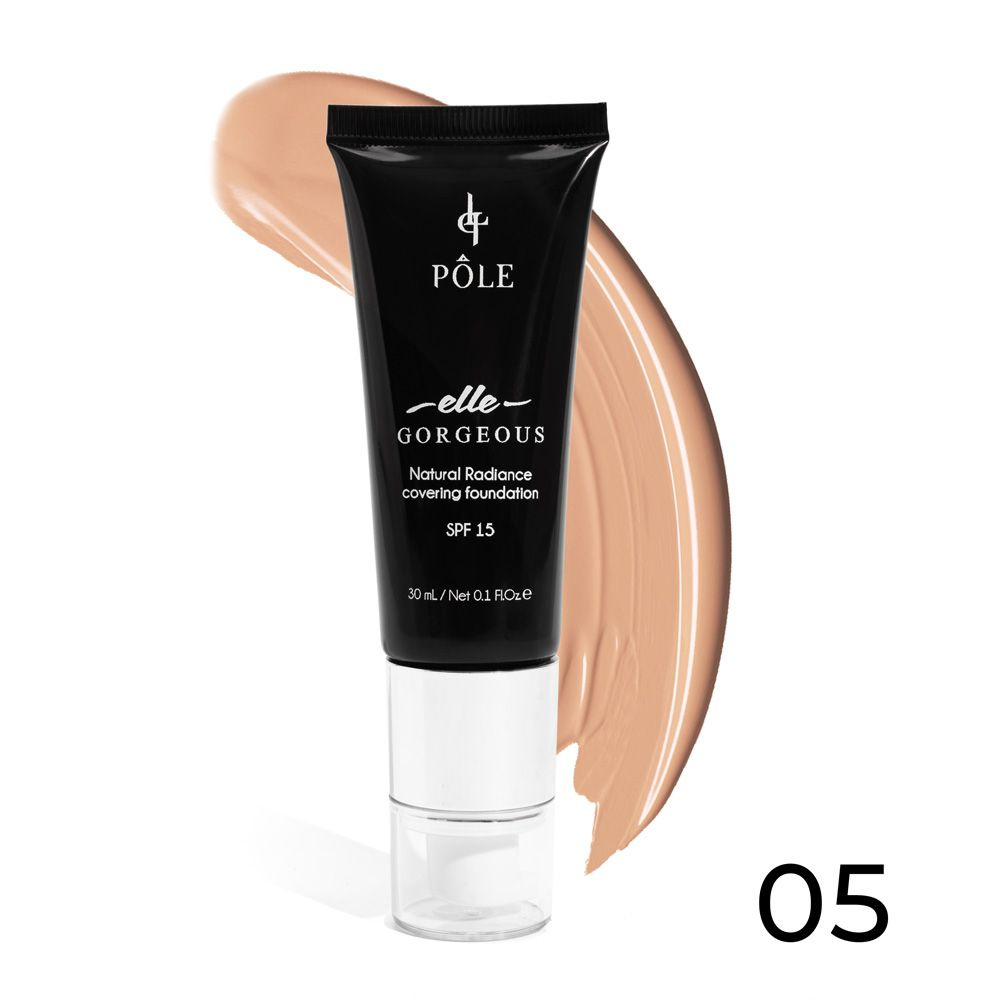 pole elle gorgeous spf тональный крем №05 SPF15 30МЛ #1