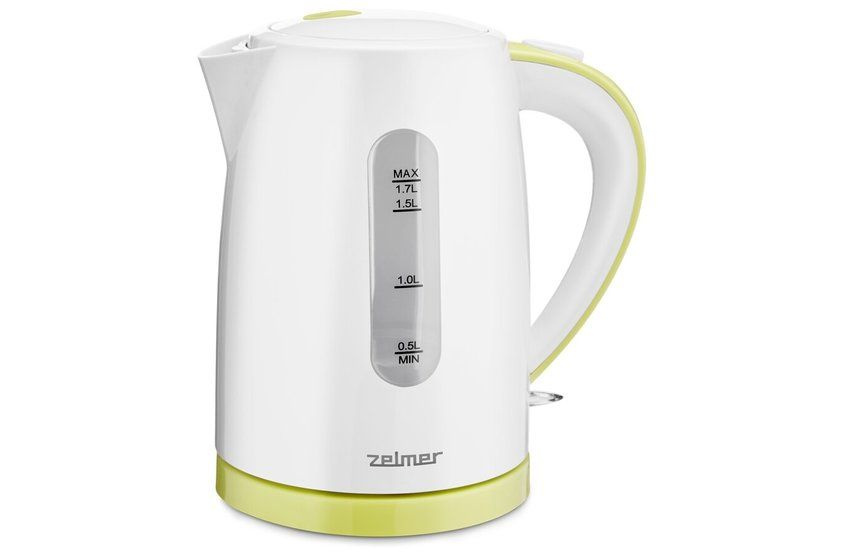 Zelmer Электрический чайник ZCK7616L, белый/лаймовый, белый, салатовый  #1