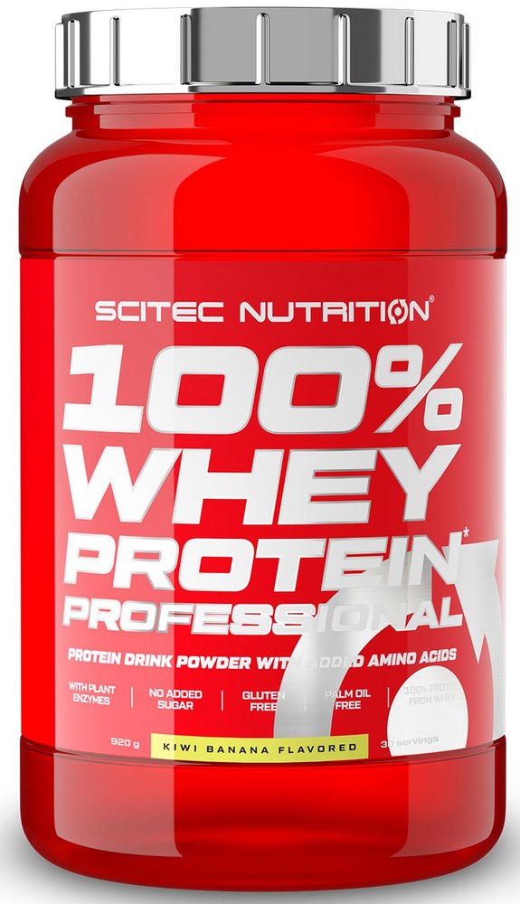 Протеин сывороточный Scitec Nutrition 100% Whey Protein Professional 920 г киви-банан  #1