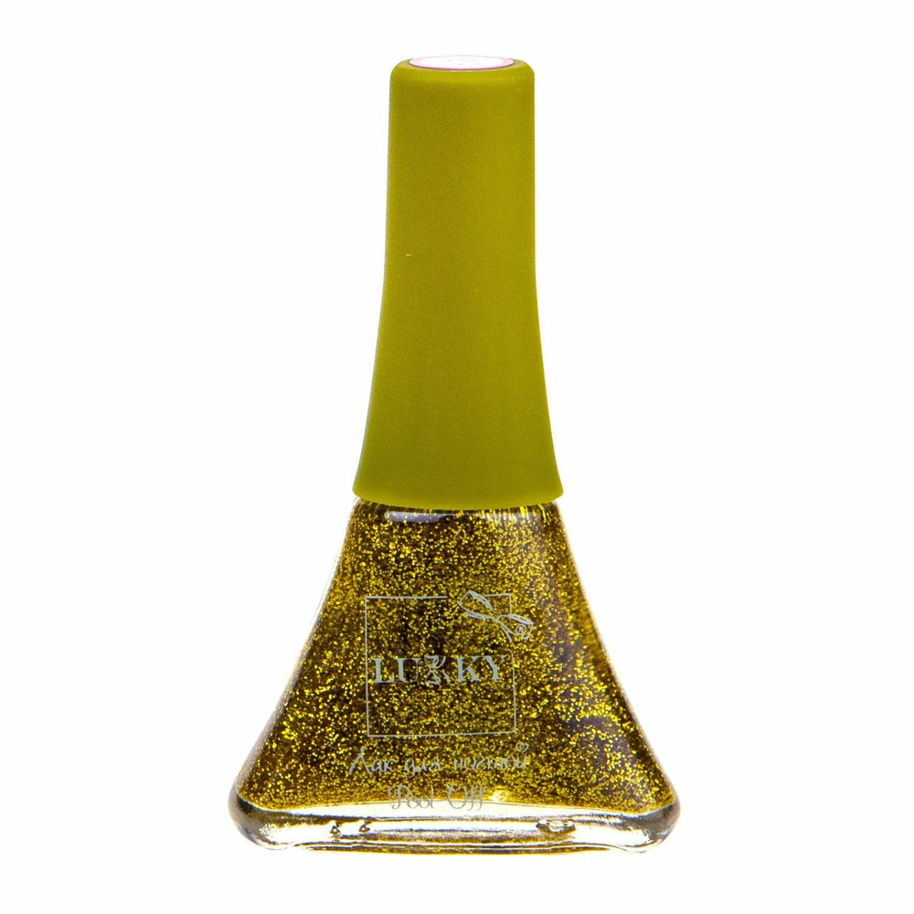 Лак для ногтей Lukky серия Конфетти цвет 09К желтый с блестками  #1