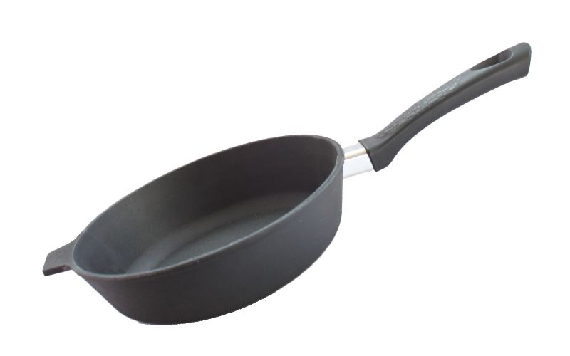 Камская посуда Сковорода , 24 см, без крышки, с фиксированной ручкой  #1