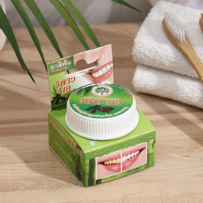 Зубная паста Herbal Clove & Charcoal Power Toothpaste с бамбуковым углём, 25 г  #1