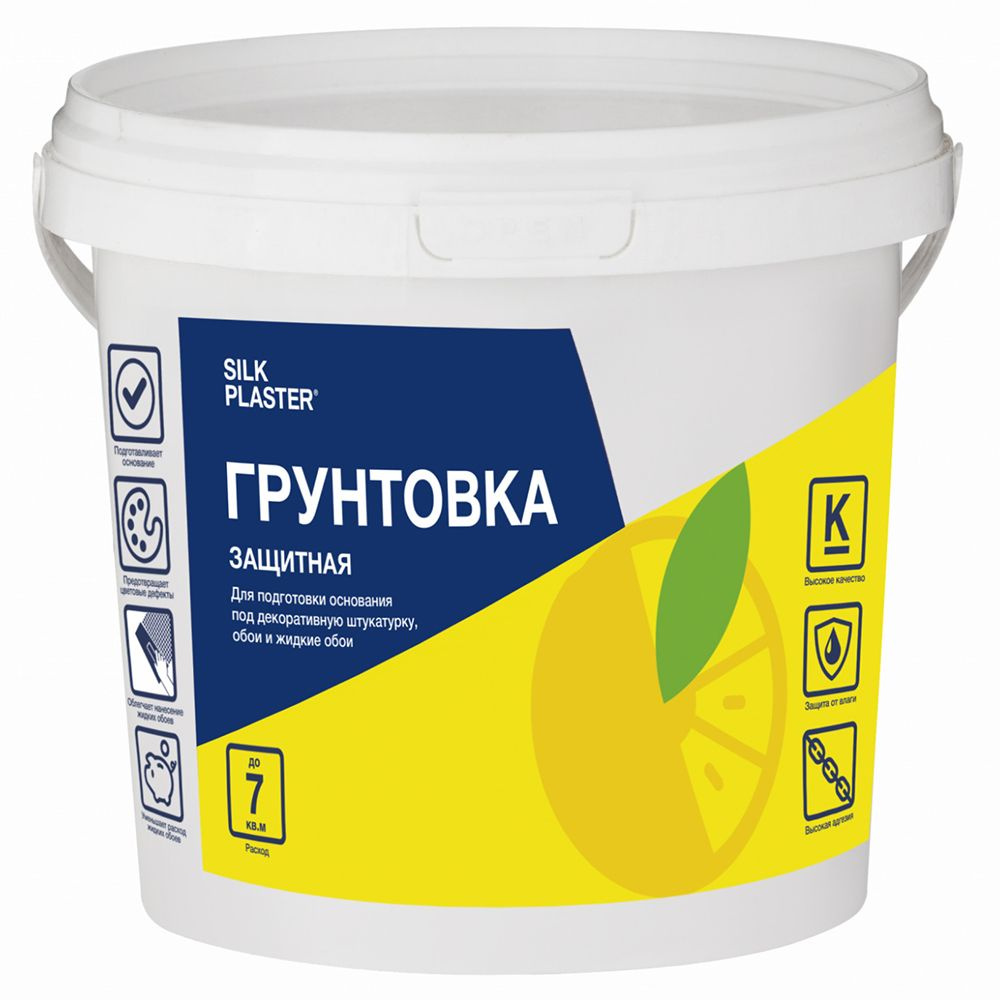 SILK PLASTER Грунтовка 0.8 л 1 кг #1