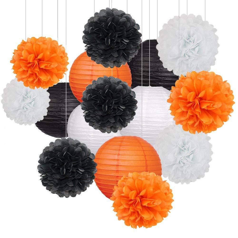 Декоративные бумажные шары для праздника, украшения на хэллоуин  #1