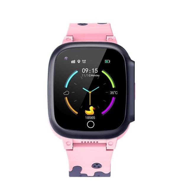 Smart Baby Watch T8 Розовые - Детские Умные Часы с Сим Картой и Видео Вызовом, Видеокамерой 4G, GPS, #1