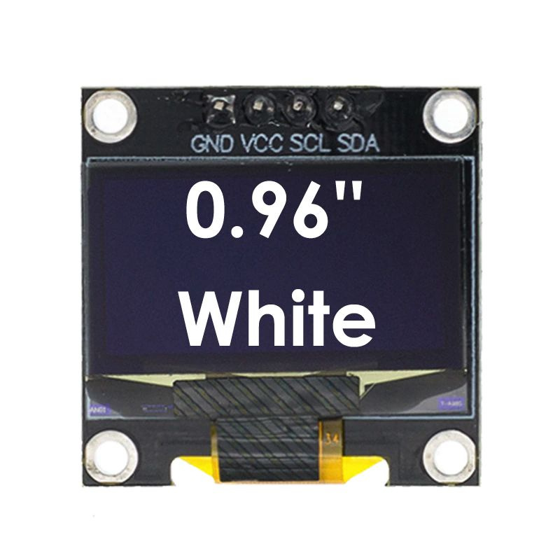 OLED 0.96" дисплей 128x64, I2C, 4 pin, монохромный белый #1
