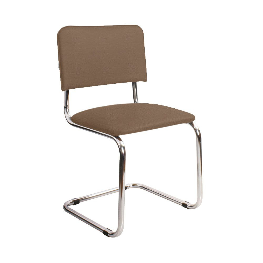 NOWY STYL Офисный стул, Хромированная сталь, Искусственная кожа, V19 коричневый  #1