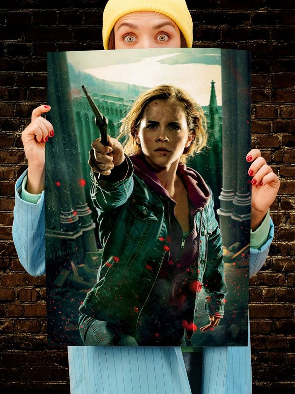 Постер интерьерный Гермиона 2, 70х46 см. Матовый яркий. Гарри Поттер Harry Potter  #1