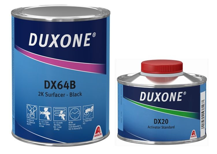DUXONE Грунт DX64+DX20 ЧЕРНЫЙ (1л+0,25л) #1