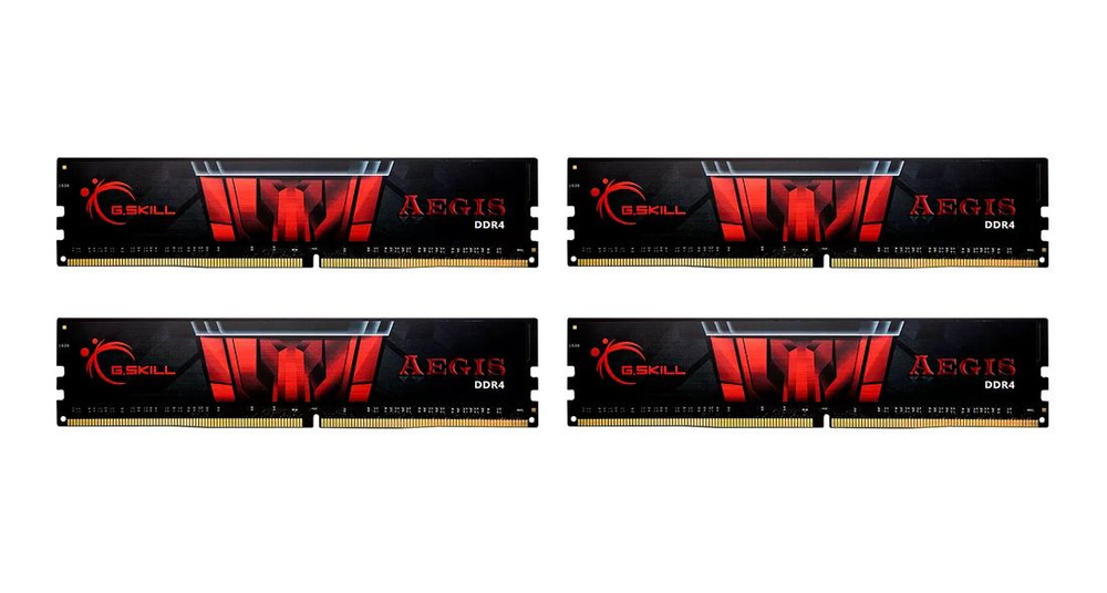 G.Skill Оперативная память Aegis DDR4 2400 Мгц 4x8 ГБ (F4-2400C15Q-32GIS) #1