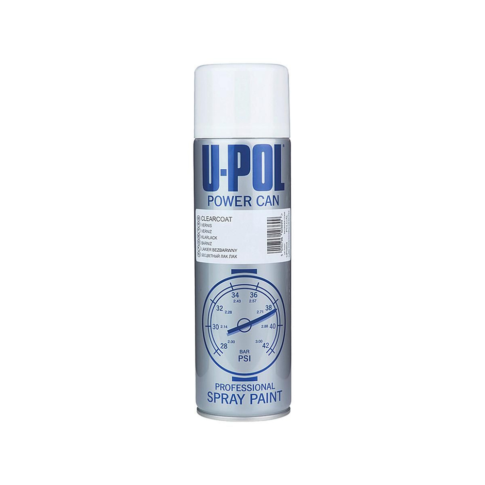 U-POL PCLC/AL Power Can Clearcoat Лак юпол с высоким глянцем аэрозоль 500 мл.  #1