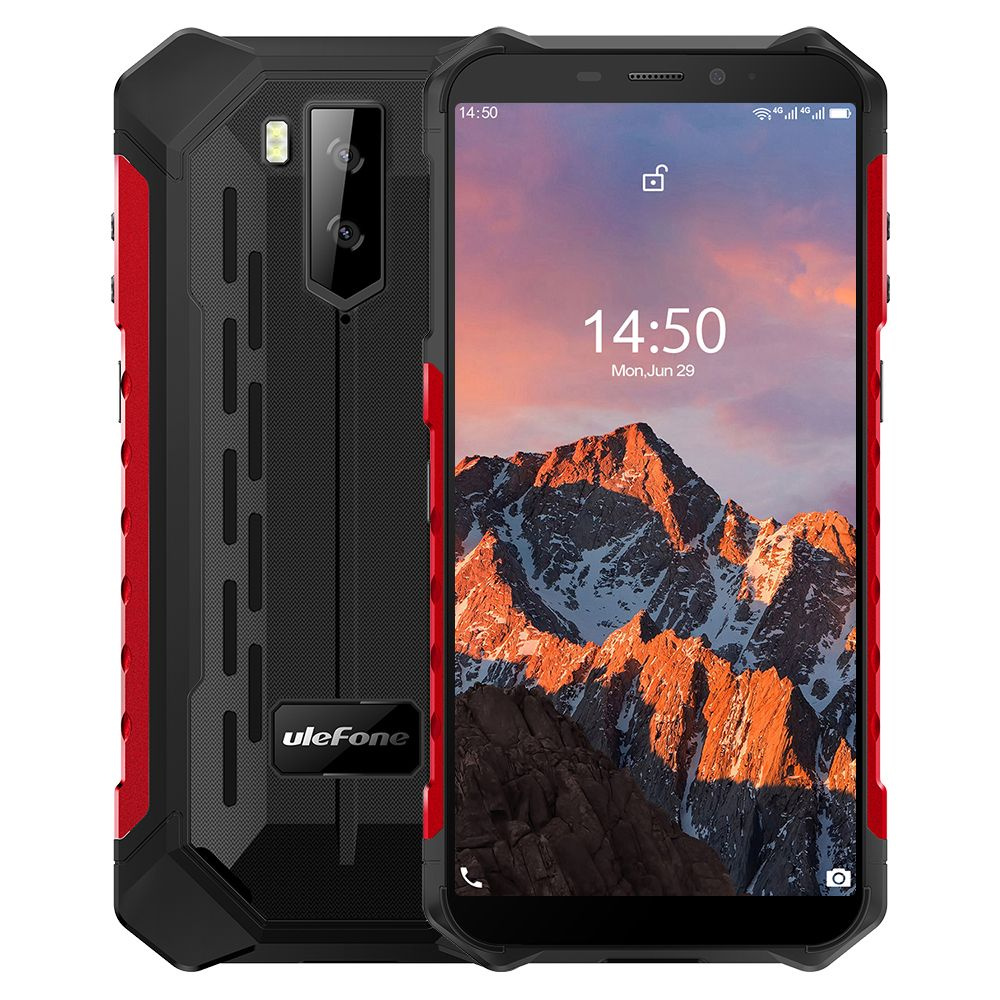 ULEFONE Смартфон Смартфон Ulefone ARMOR X5 PRO 4/64 GB RED IP68 Быстрая зарядка / матрица IPS / NFC 4/64 #1